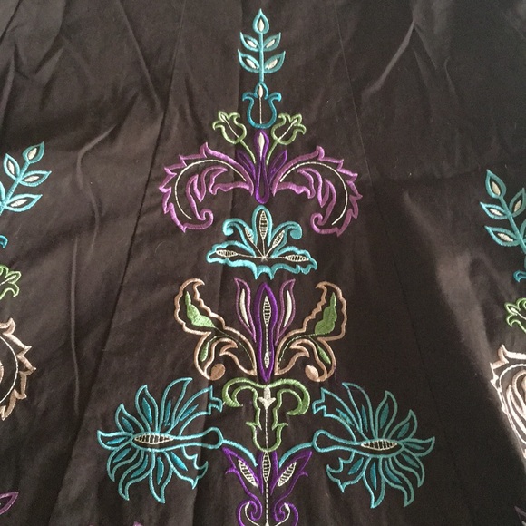 Sunny Leigh size 6 skirt brown teal purple - Picture 5 of 5